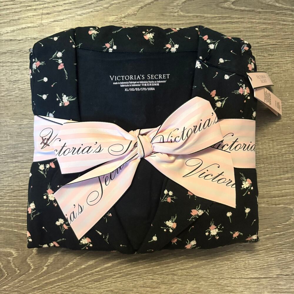 Victoria's Secret The Modal PJ Black Floral XL